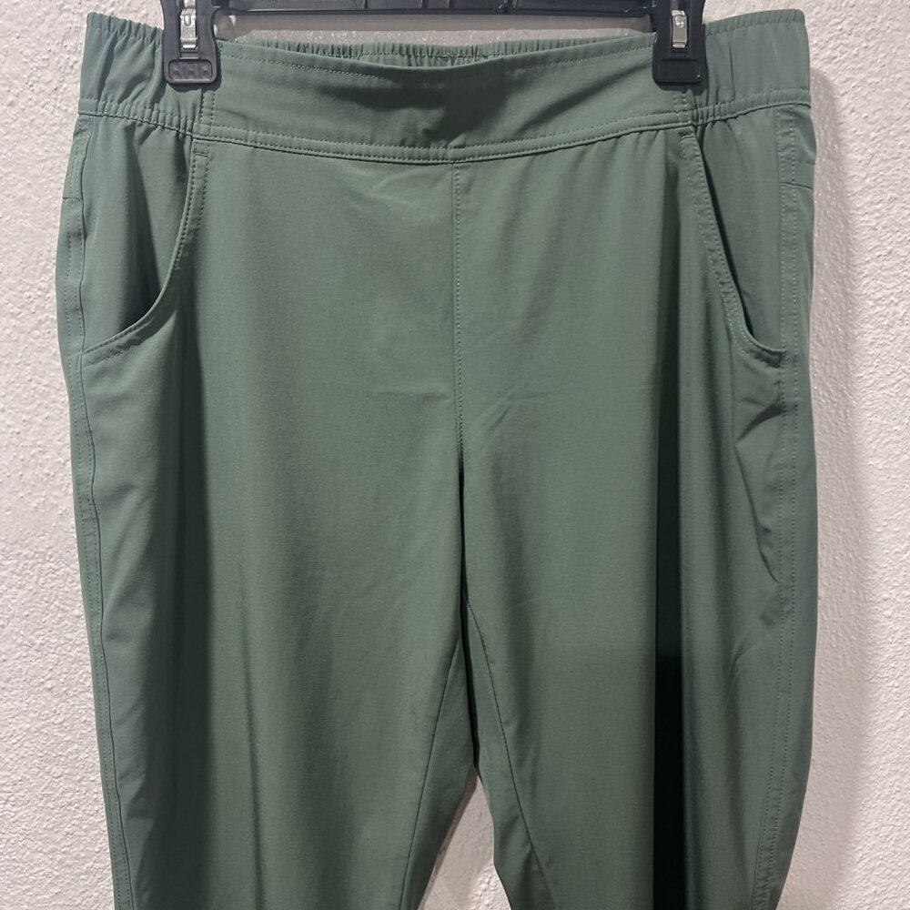 Eddie Bauer Ladies Traveler‎ Pant Medium Green High Rise Active Outdoor Trail - Picture 5 of 14